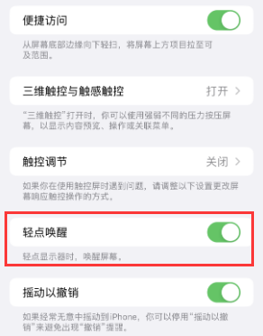 五湖渔场苹果授权维修站分享iPhone轻点无法唤醒怎么办