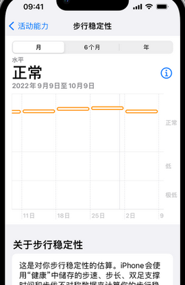 五湖渔场iPhone手机维修如何在iPhone开启'步行稳定性通知'