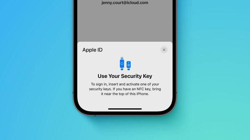 五湖渔场苹果手机维修分享iOS 16.3 新增的 Apple ID 的安全密钥有什么功能 